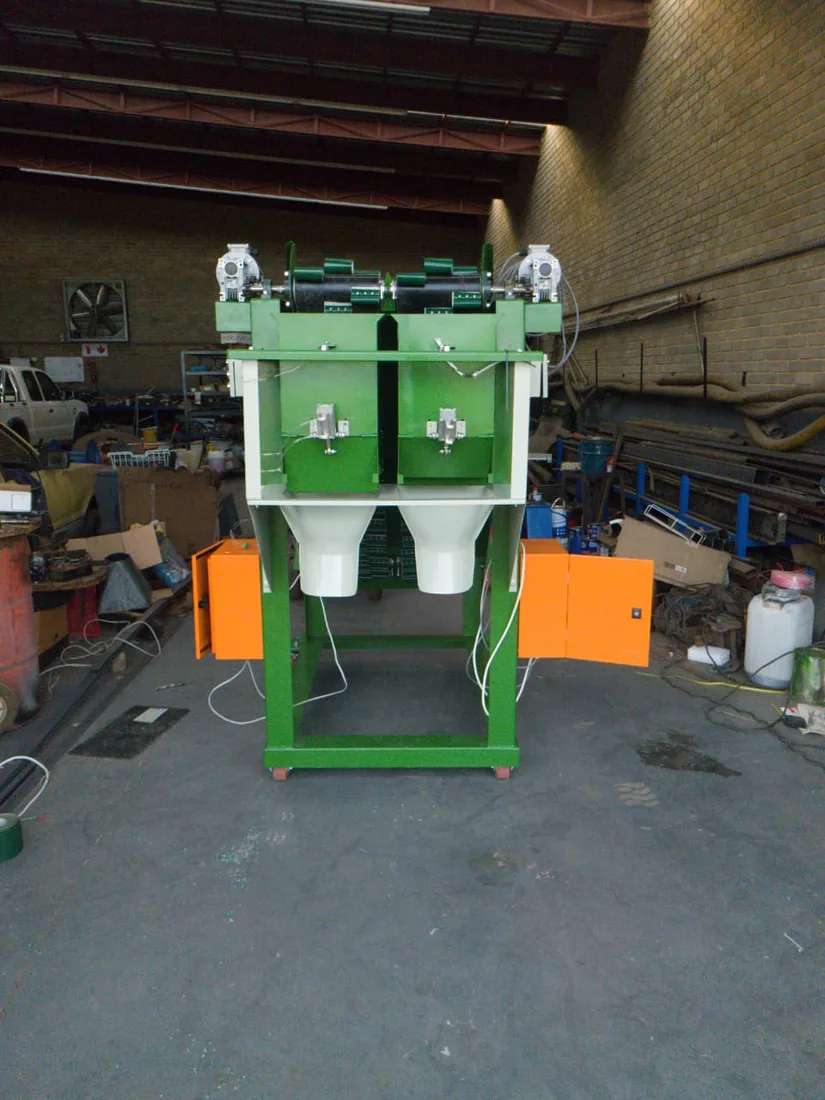 DED Bagging Machine built by RND Automation — workshop photo 2